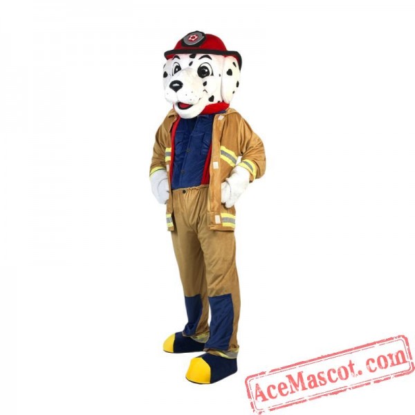 Sparky The Fire Dog Mascot Costume