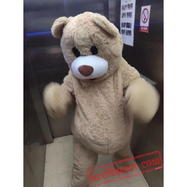 Brown Teddy Bear Mascot Costume