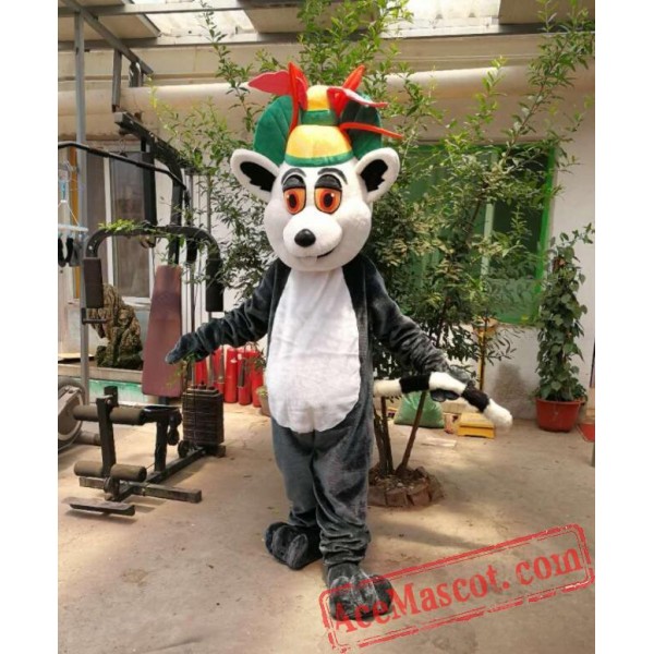 Madagascar Lemur Cartoon Mascot Costume