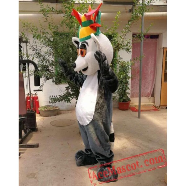 Madagascar Lemur Cartoon Mascot Costume