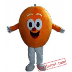 Orange Mascot Costume With Big Eyes