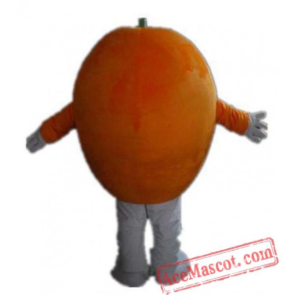 Orange Mascot Costume With Big Eyes