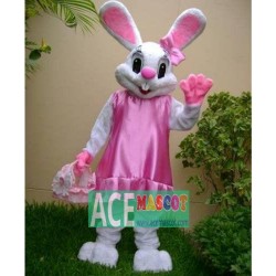 Mrs. Bunny with an Easter basket Mascot Costumes