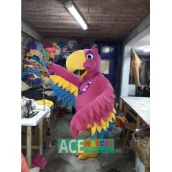 Parrot Hot Pink Animal Farm Mascot Costume