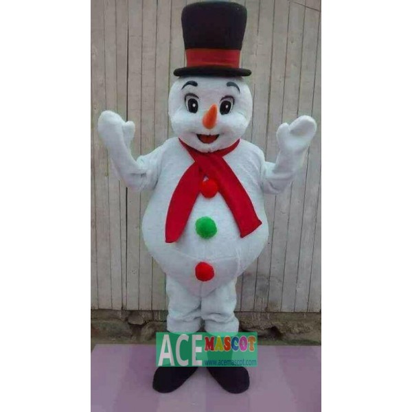 Frosty The  Snowman Mascot Costume Party Character