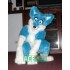 Long Hair Husky Dog Fox Mascot Costume