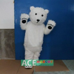 Halloween Polar Bear Mascot Costume Cosplay Party