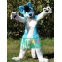 Long Hair Husky Dog Fox Mascot Costume