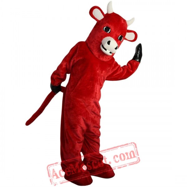 Red Bull Mascot Costume for Adult