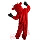 Red Bull Mascot Costume for Adult