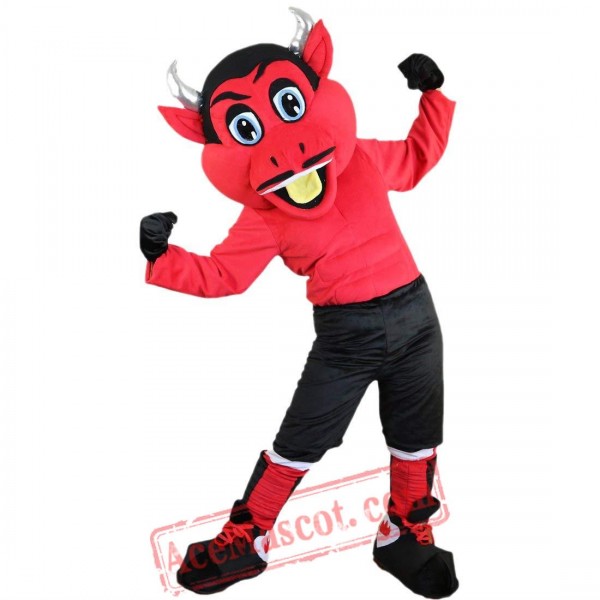 Red Devil Mascot Costume for Adult