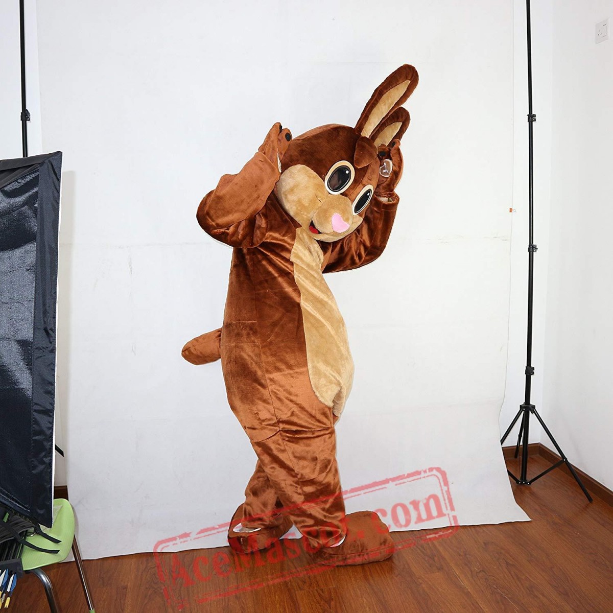 Brown Rabbit / Bunny Mascot Costume for Adult