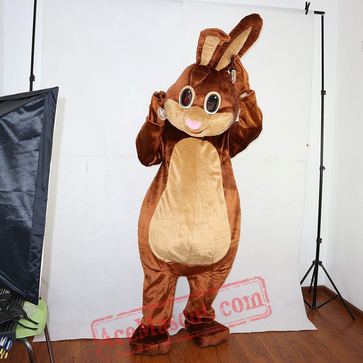 Brown Rabbit / Bunny Mascot Costume for Adult