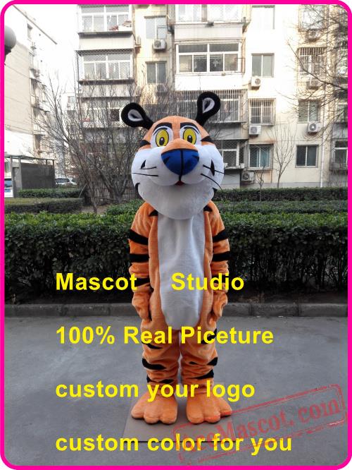 White Super Tiger Mascot Costume - SKU 198W