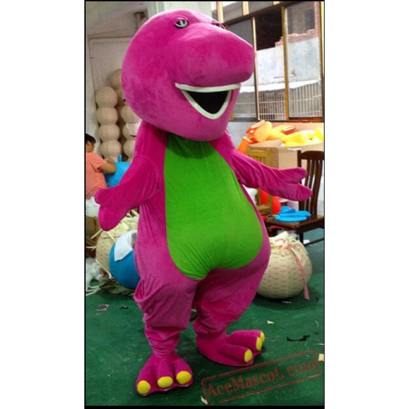 Adult Barney Dragon Cartoon Mascot Costumes 2609