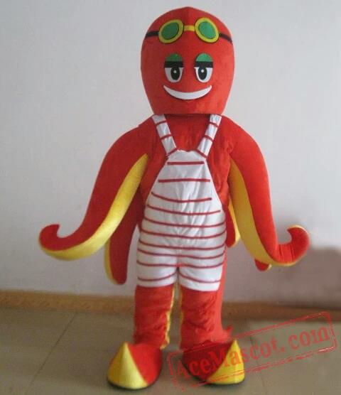 Lovable Octopus Mascot Costumes Pre-designed or Custom Just for You