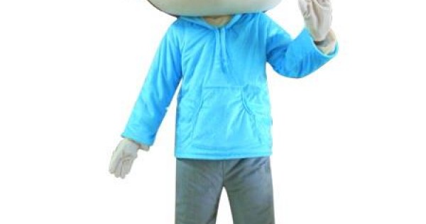 Blue Eyed Boy BIGGYMONKEY™ Mascot Costume With Sizes L (175-180CM)