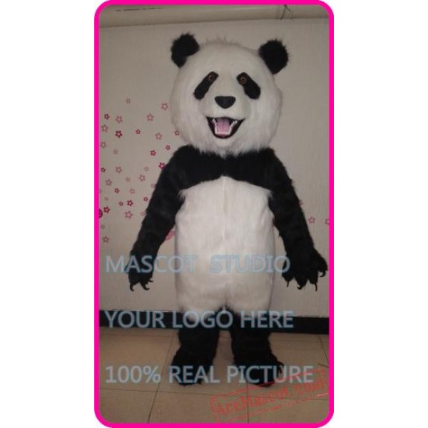 Plush Realistic Panda Mascot Costume