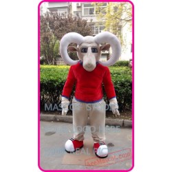 Red Bighorn Mascot Ram Goat Costume