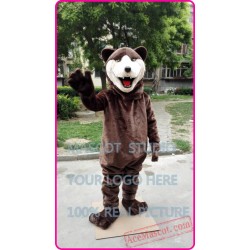 Brown Grizzly Bear Mascot Costume Deluxe Material