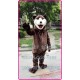 Brown Grizzly Bear Mascot Costume Deluxe Material