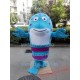 Blue Fish Mascot Costume