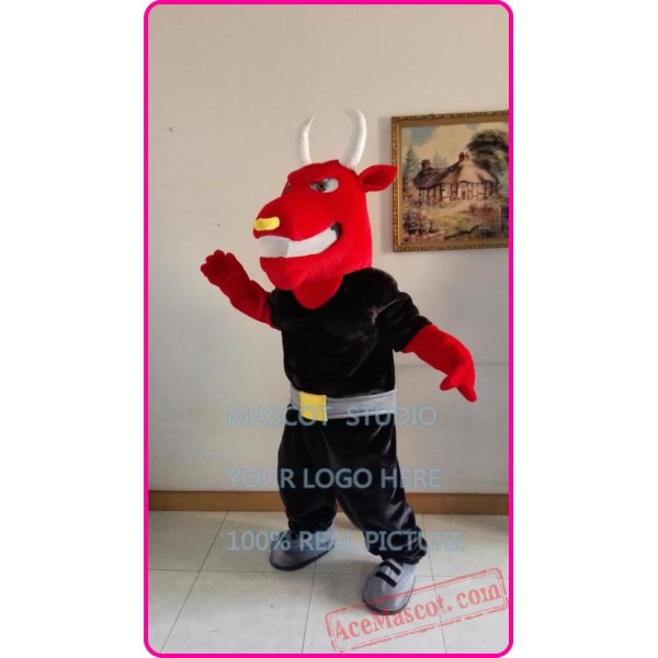 Muscle Bull Mascot Costume