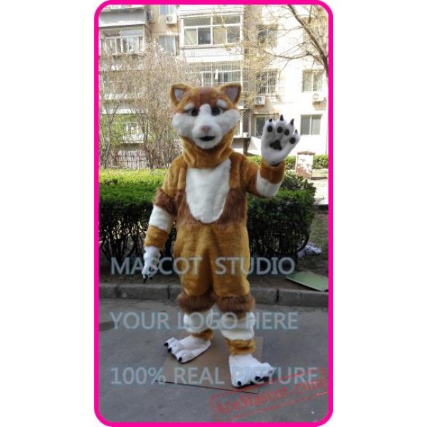 Plush Cat Mascot Costume