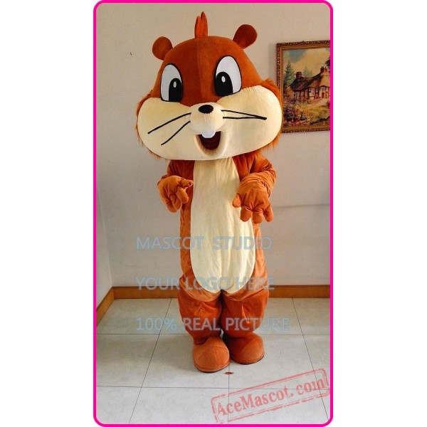 Long Plush Tail Squirrel Mascot Costume