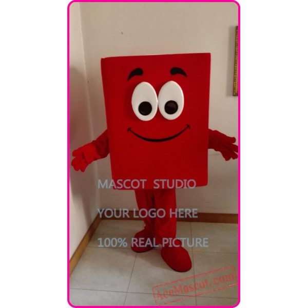 Red Book Notebook Mascot Costume