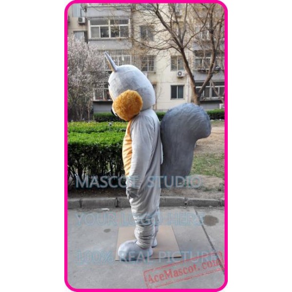 Grey Squirrel Mascot Costume