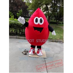 Red Blood Drop Mascot Costume