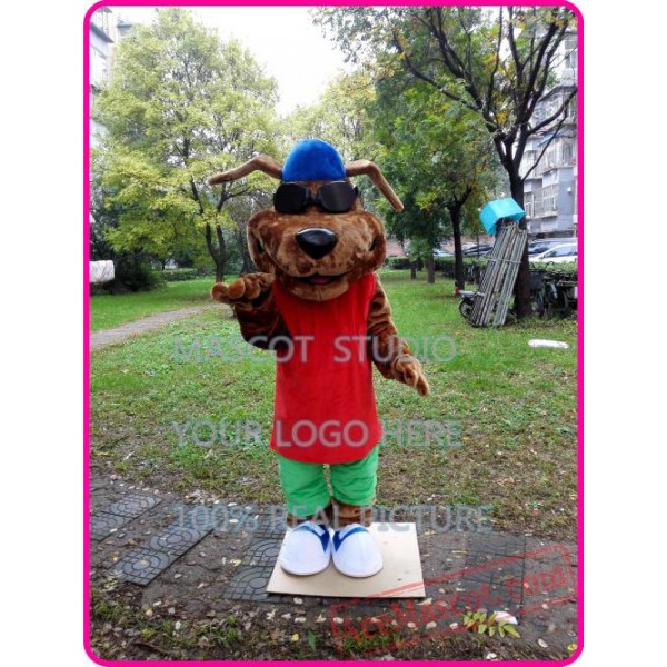 Brown Dog Mascot Costume