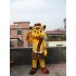 Plush Big Yellow Fox Mascot Costume