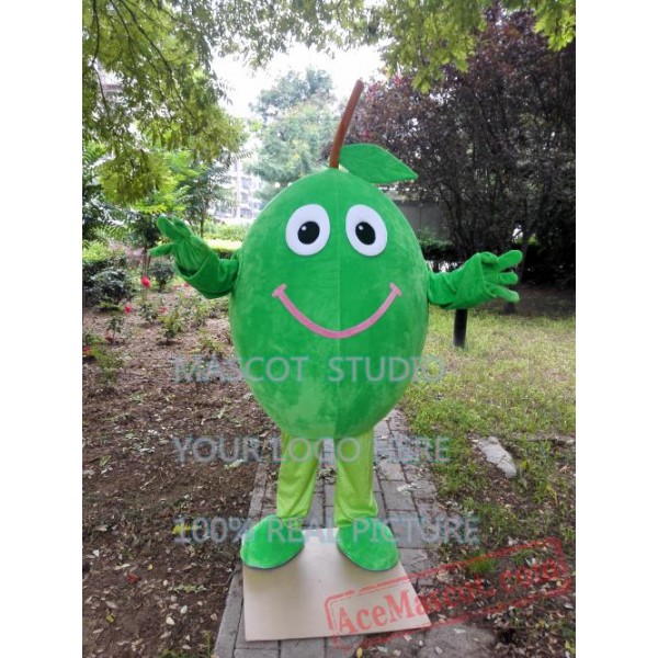 Olive Mascot Costume Green Olive