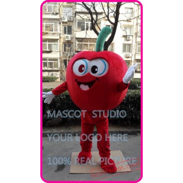 Red Apple Mascot Costume