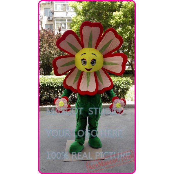 Red Flower Sunflower Mascot Costume