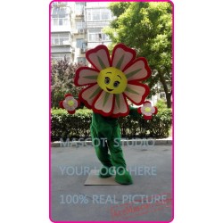 Red Flower Sunflower Mascot Costume