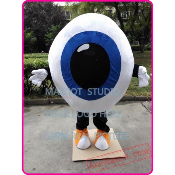 Eyeball Mascot Costume Blue Eye