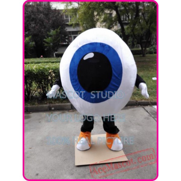 Eyeball Mascot Costume Blue Eye