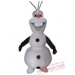 Olaf Snowman Mascot Costume Adult