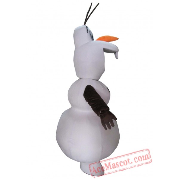 Olaf Snowman Mascot Costume Adult