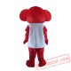 Red Elephant Mascot Costume Cosplay Outfits