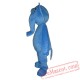 Blue Elephant Costume Cosplay Outfits Cartoon Mascot Costume