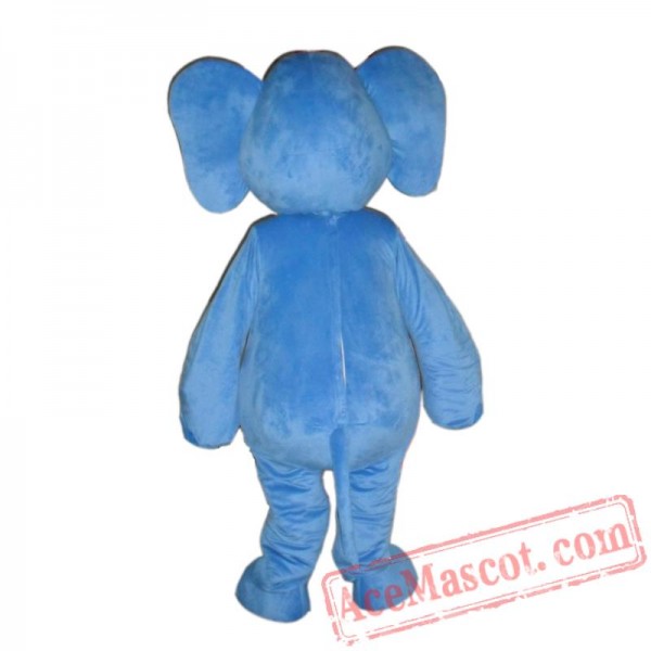 Blue Elephant Costume Cosplay Outfits Cartoon Mascot Costume