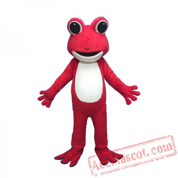 Red Frog Character Mascot Costume Cosplay Outfits