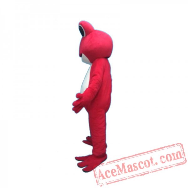 Red Frog Character Mascot Costume Cosplay Outfits