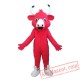 Red Bull Cow Mascot Costume Adult Animal Cosplay Costume