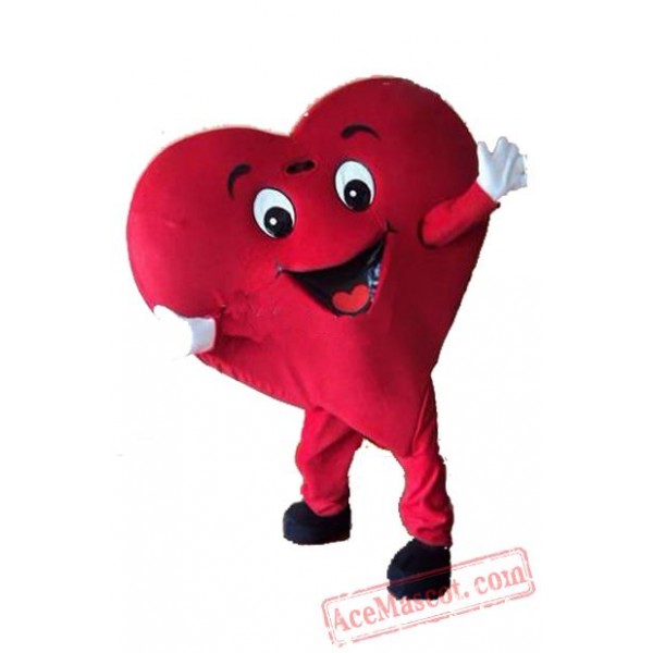 Red Heart Adult Mascot Costume