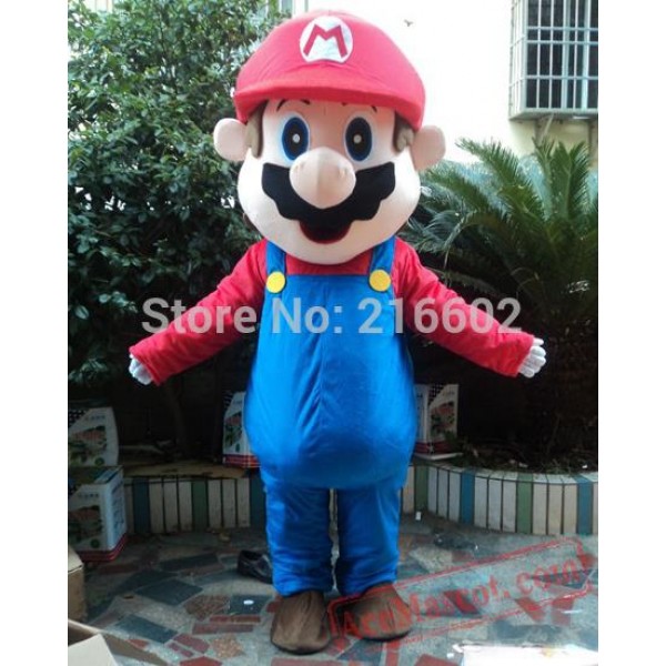 Super Mario Mascot Costume Louis Mascot Costume Mario Bros